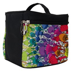 Rainbow Mushroom Mandala Make Up Travel Bag (small)