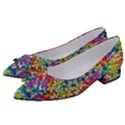 Rainbow Mushroom Mandala Women s Bow Heels View2