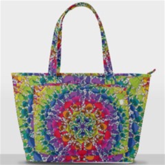 Rainbow Mushroom Mandala Back Pocket Shoulder Bag 