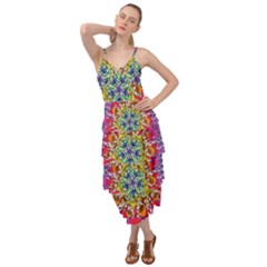 Rainbow Mushroom Mandala Layered Bottom Dress