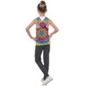 Rainbow Mushroom Mandala Kids  Sleeveless Hoodie View2