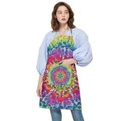 Rainbow Mushroom Mandala Pocket Apron by steampunkbabygirl