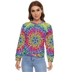 Rainbow Mushroom Mandala Women s Long Sleeve Raglan Tee