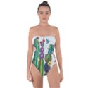 Rainbow Cactus Shirt Tie Back One Piece Swimsuit View1