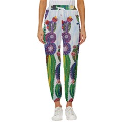 Rainbow Cactus Shirt Cropped Drawstring Pants