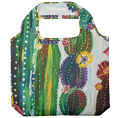 Rainbow Cactus Shirt Foldable Grocery Recycle Bag