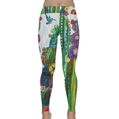 Rainbow Cactus Shirt Classic Yoga Leggings by steampunkbabygirl