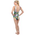 Rainbow Cactus Shirt Cross Front Low Back Swimsuit View2