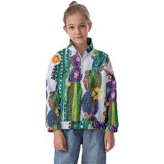 Rainbow Cactus Shirt Kids  Half Zip Hoodie