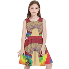 Wizard Snail Kids  Skater Dress by steampunkbabygirl