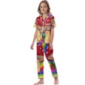 Wizard Snail Kids  Satin Short Sleeve Pajamas Set View1