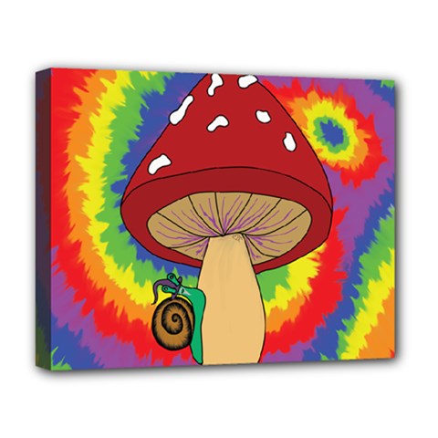 Wizard Snail Deluxe Canvas 20  X 16  (stretched) by steampunkbabygirl