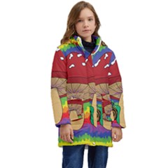 Wizard Snail Kid s Hooded Longline Puffer Jacket by steampunkbabygirl