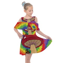 Wizard Snail Kids  Shoulder Cutout Chiffon Dress by steampunkbabygirl