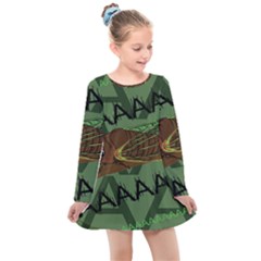 Cicada Kids  Long Sleeve Dress by steampunkbabygirl