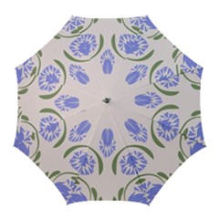 Folk Flowers Print Floral Pattern Ethnic Art Golf Umbrellas by Eskimos