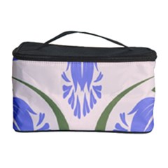 Folk Flowers Print Floral Pattern Ethnic Art Cosmetic Storage by Eskimos