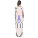 Folk flowers print Floral pattern Ethnic art Short Sleeve Maxi Dress View2