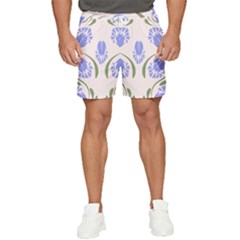 Folk Flowers Print Floral Pattern Ethnic Art Men s Runner Shorts