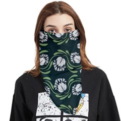 Folk Flowers Print Floral Pattern Ethnic Art Face Covering Bandana (triangle) by Eskimos