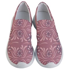 Folk Flowers Print Floral Pattern Ethnic Art Women s Lightweight Slip Ons by Eskimos