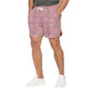 Folk flowers print Floral pattern Ethnic art Men s Runner Shorts View3