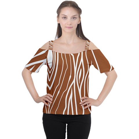 Wooden Texture Vector Background Cutout Shoulder Tee by Eskimos