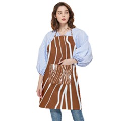 Wooden Texture Vector Background Pocket Apron by Eskimos