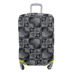 Black And Grey Rocky Geometric Pattern Design Luggage Cover (small) by dflcprintsclothing