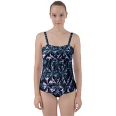 Indecisive Twist Front Tankini Set by MRNStudios