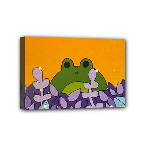 Froggie Mini Canvas 6  X 4  (stretched) by steampunkbabygirl