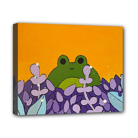 Froggie Canvas 10  X 8  (stretched) by steampunkbabygirl