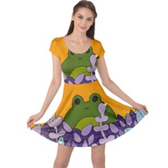 Froggie Cap Sleeve Dress by steampunkbabygirl