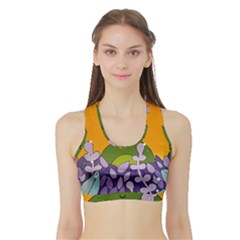 Froggie Sports Bra With Border by steampunkbabygirl