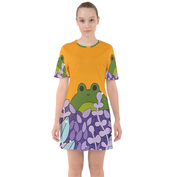 Froggie Sixties Short Sleeve Mini Dress