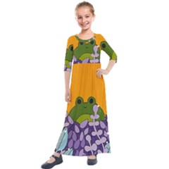 Froggie Kids  Quarter Sleeve Maxi Dress by steampunkbabygirl