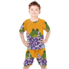 Froggie Kids  Tee And Shorts Set by steampunkbabygirl