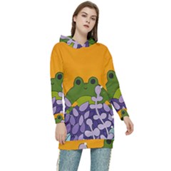 Froggie Women s Long Oversized Pullover Hoodie by steampunkbabygirl