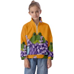 Froggie Kids  Half Zip Hoodie by steampunkbabygirl