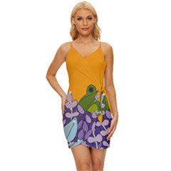 Froggie Wrap Tie Front Dress