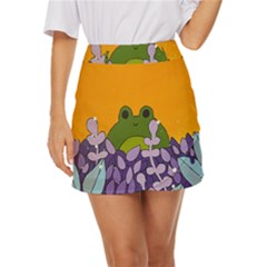 Froggie Mini Front Wrap Skirt by steampunkbabygirl