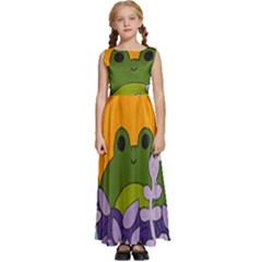 Froggie Kids  Satin Sleeveless Maxi Dress by steampunkbabygirl