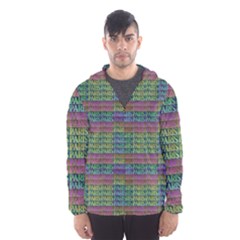 Paris Words Motif Colorful Pattern Men s Hooded Windbreaker by dflcprintsclothing