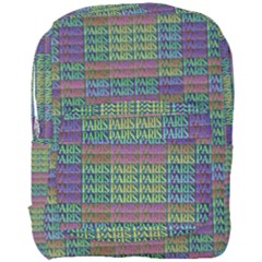 Paris Words Motif Colorful Pattern Full Print Backpack by dflcprintsclothing