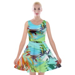 Tropical Velvet Skater Dress by AzaleaPark