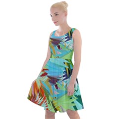 Tropical Knee Length Skater Dress by AzaleaPark