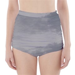 Storm Clouds 6000 High-waisted Bikini Bottoms by HoneySuckleDesign