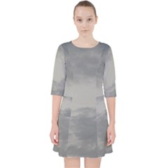 Storm Clouds 6000 Quarter Sleeve Pocket Dress