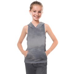 Storm Clouds 6000 Kids  Sleeveless Hoodie by HoneySuckleDesign