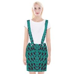 Leaves On Adorable Peaceful Captivating Shimmering Colors Braces Suspender Skirt by pepitasart